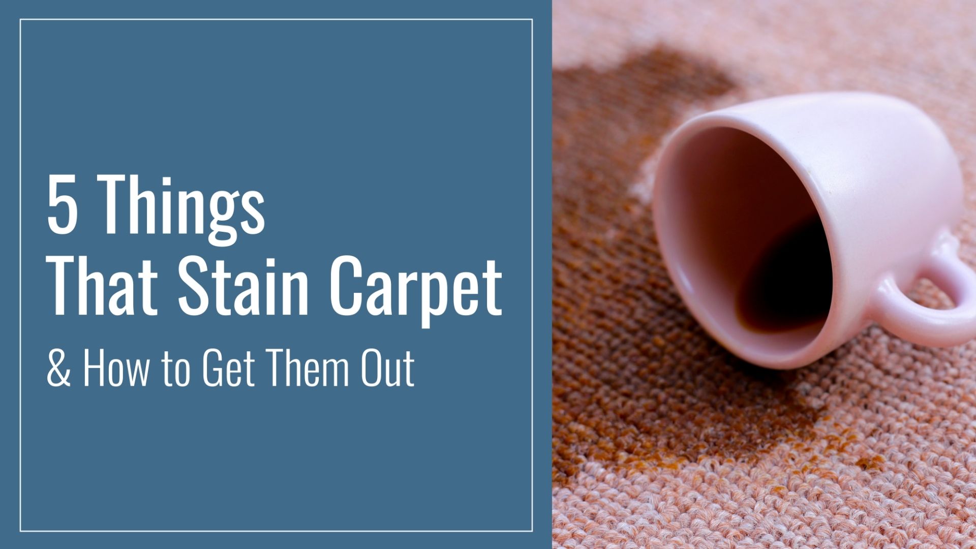 5 Things That Stain Carpet and How to Get Them Out